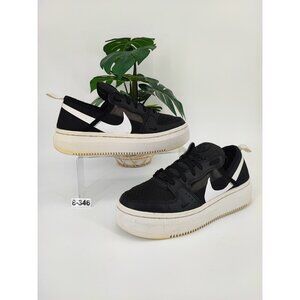 Nike Women's Court Vision Alta TXT Black Casual Sneakers Size 8.5 US